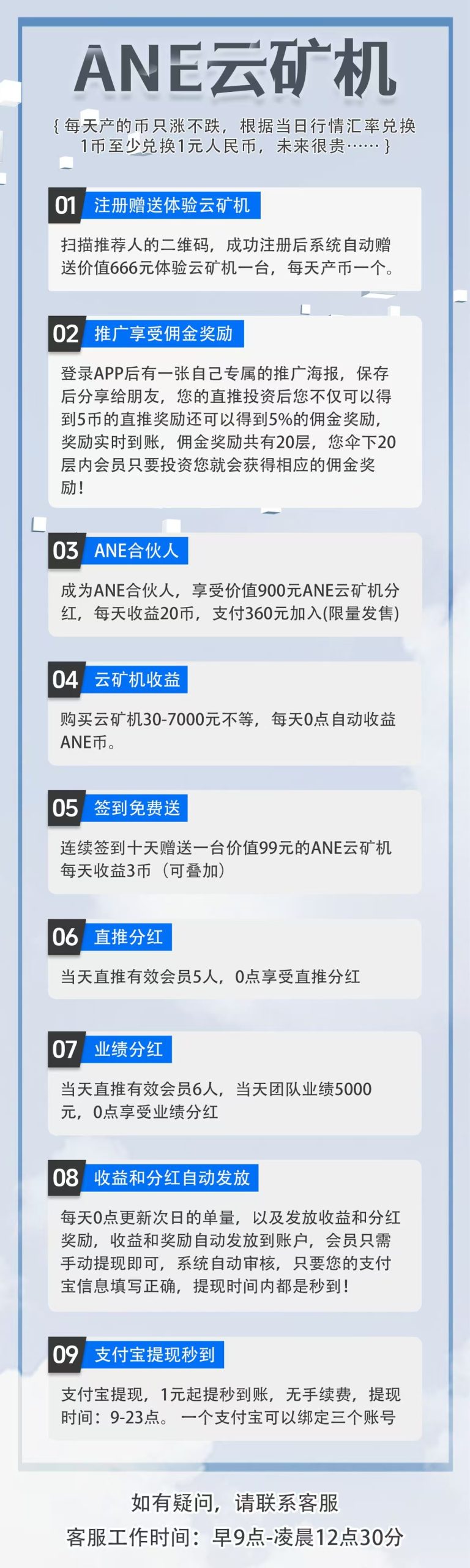 首码【ANE云旷机】注册送666体验云旷机，零撸签到，送旷机自动回收，