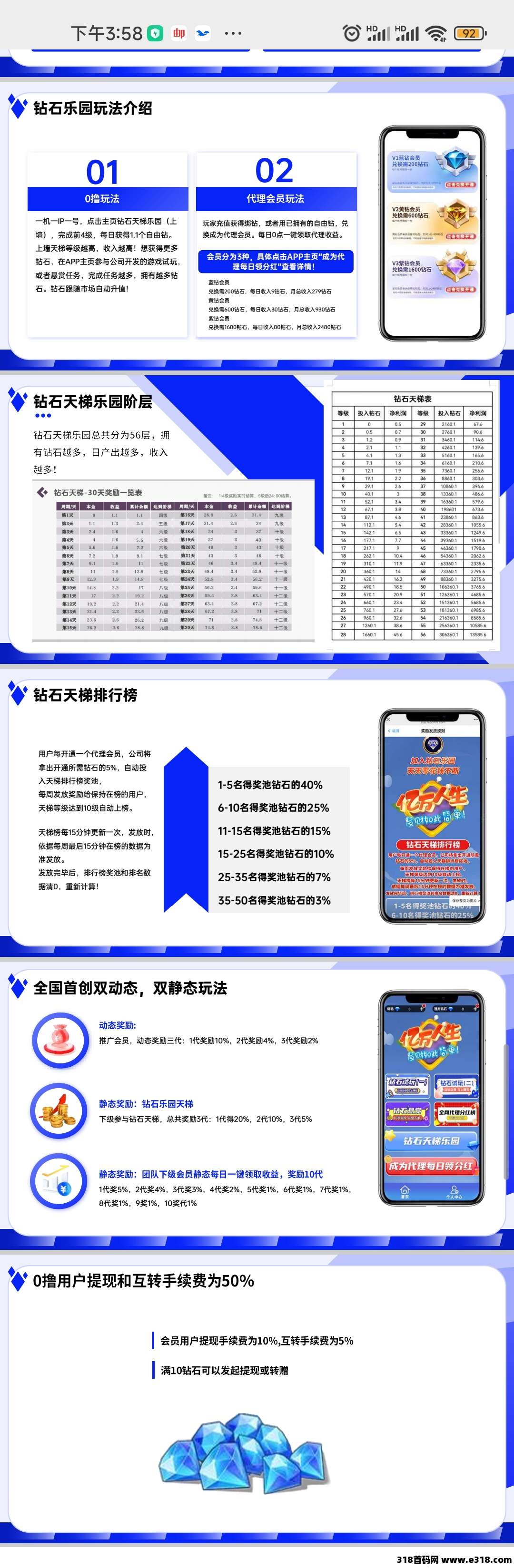 钻石乐园，零撸**，可提现明天上线