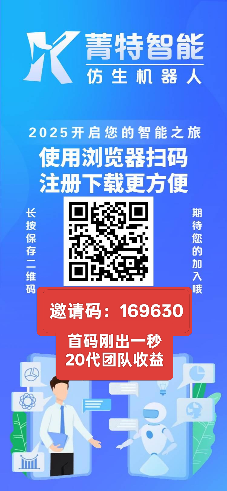 菁特智能机器人：注册送999元分荭机器人，永久激活每日收益2元！